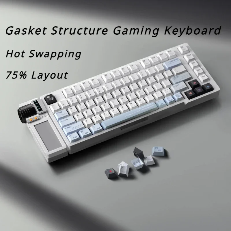 MiFuny Mechanical Keyboard Kit Smart Aluminum Wired CNC RGB Hot-Swap Screen Expansion Custom GASKET Structure Gaming Keyboard
MiFuny Mechanical Keyboard Kit Smart Aluminum Wired CNC RGB Hot-Swap Screen Expansion Custom GASKET Structure Gaming Keyboard