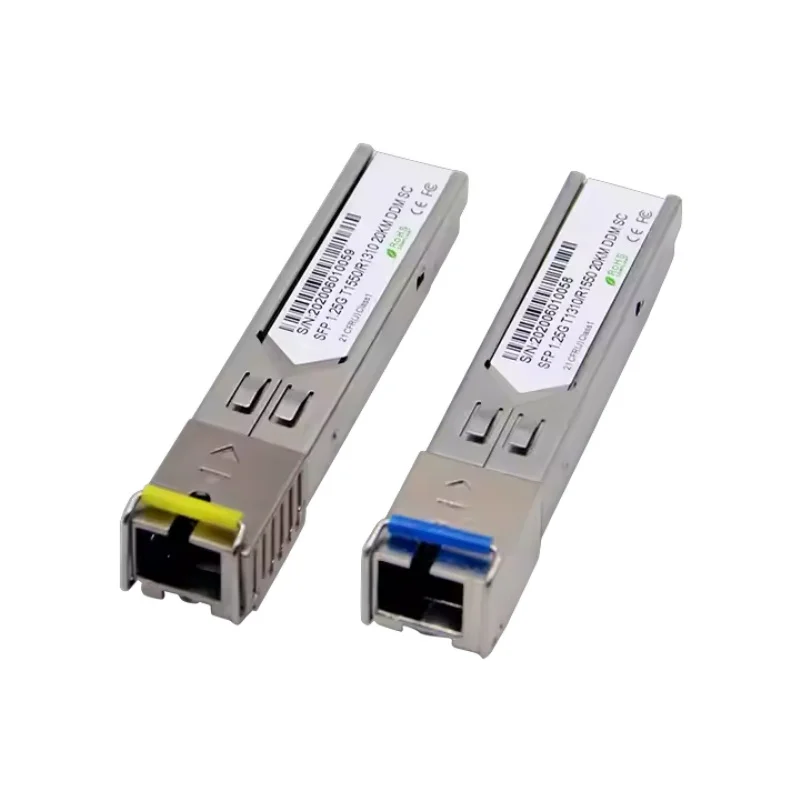 1.25G SFP Module 20KM 1310nm 1550nm SC 1000BASE-T Fiber Optical Transceiver
1.25G SFP Module 20KM 1310nm 1550nm SC 1000BASE-T Fiber Optical Transceiver