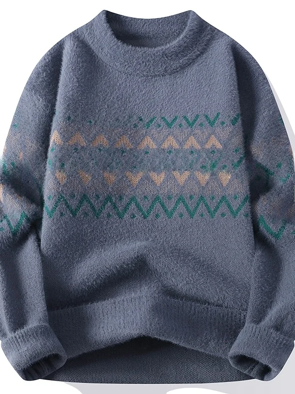 Мужской вязаный свитер, осенне-зимний теплый бархатный топ из норки для школьников средней школы, вязаная основа для больших детей
Мужской вязаный свитер, осенне-зимний теплый бархатный топ из норки для школьников средней школы, вязаная основа для больших детей