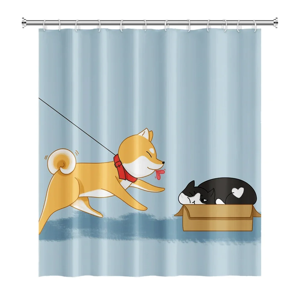 Забавный крутой кит с котом, занавеска для душа, милая собака, океан, водонепроницаемая занавеска для ванной комнаты, креативный индивидуальный декор, занавеска Gpmhyfdn 
Забавный крутой кит с котом, занавеска для душа, милая собака, океан, водонепроницаемая занавеска для ванной комнаты, креативный индивидуальный декор, занавеска Gpmhyfdn