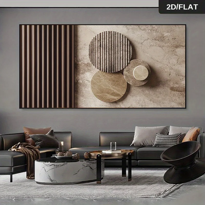 2D/Flat Oversized Abstract Textured Circle Canvas Prints - Frameless Minimalist Geometric Canvas Wall Art for Living Room Decor
2D/Flat Oversized Abstract Textured Circle Canvas Prints - Frameless Minimalist Geometric Canvas Wall Art for Living Room Decor