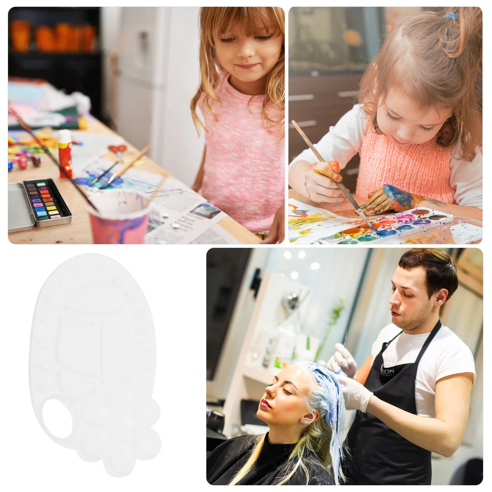 5Pcs Plastic Oval Painting Trays Portable Color Mixing Boards Useful Painting Tools for DIY Art Color Mixing Board
5Pcs Plastic Oval Painting Trays Portable Color Mixing Boards Useful Painting Tools for DIY Art Color Mixing Board