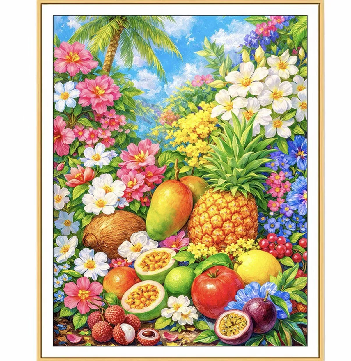 DIY Cross Stitch Kit with Pre-Printed Fabric Threads And Needles 9CT/11CT Embroidery Set for Needlework Fruits
DIY Cross Stitch Kit with Pre-Printed Fabric Threads And Needles 9CT/11CT Embroidery Set for Needlework Fruits