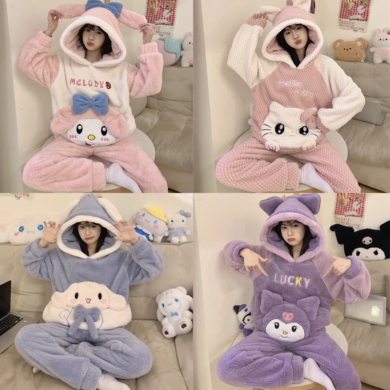 Sanrioed Kitty Y2K, мультяшный костюм для детской комнаты, аниме, Коричный, домашний костюм, милая мелодия, Женская осенне-зимняя одежда
Sanrioed Kitty Y2K, мультяшный костюм для детской комнаты, аниме, Коричный, домашний костюм, милая мелодия, Женская осенне-зимняя одежда