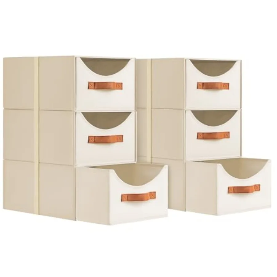 Stackable Storage Drawers - Collapsible Storage Bins with Drawers, 6 Pack Closet Shelf Organizer Basket, Fabric Pull Out Organi
Stackable Storage Drawers - Collapsible Storage Bins with Drawers, 6 Pack Closet Shelf Organizer Basket, Fabric Pull Out Organi