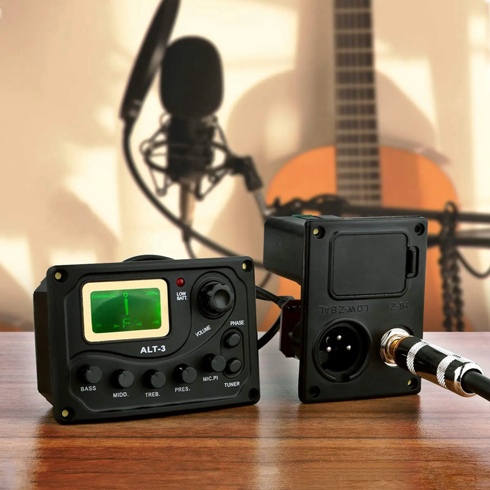 AA75-3X Acoustic Guitar Pickup Tuner 5-Band Eq Equalizer Acoustic Guitar Preamp Piezo Pre-Amp Amplifier System With Knob
AA75-3X Acoustic Guitar Pickup Tuner 5-Band Eq Equalizer Acoustic Guitar Preamp Piezo Pre-Amp Amplifier System With Knob