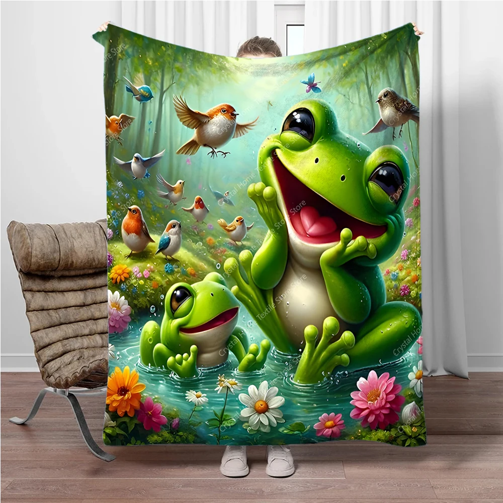 Happy Frogs Play Theme Soft Flannel Blankets,Warm Throw Blanket Comfortable Blanket for Picnic Beds Sofa Home Bedroom Cover Kids
Happy Frogs Play Theme Soft Flannel Blankets,Warm Throw Blanket Comfortable Blanket for Picnic Beds Sofa Home Bedroom Cover Kids