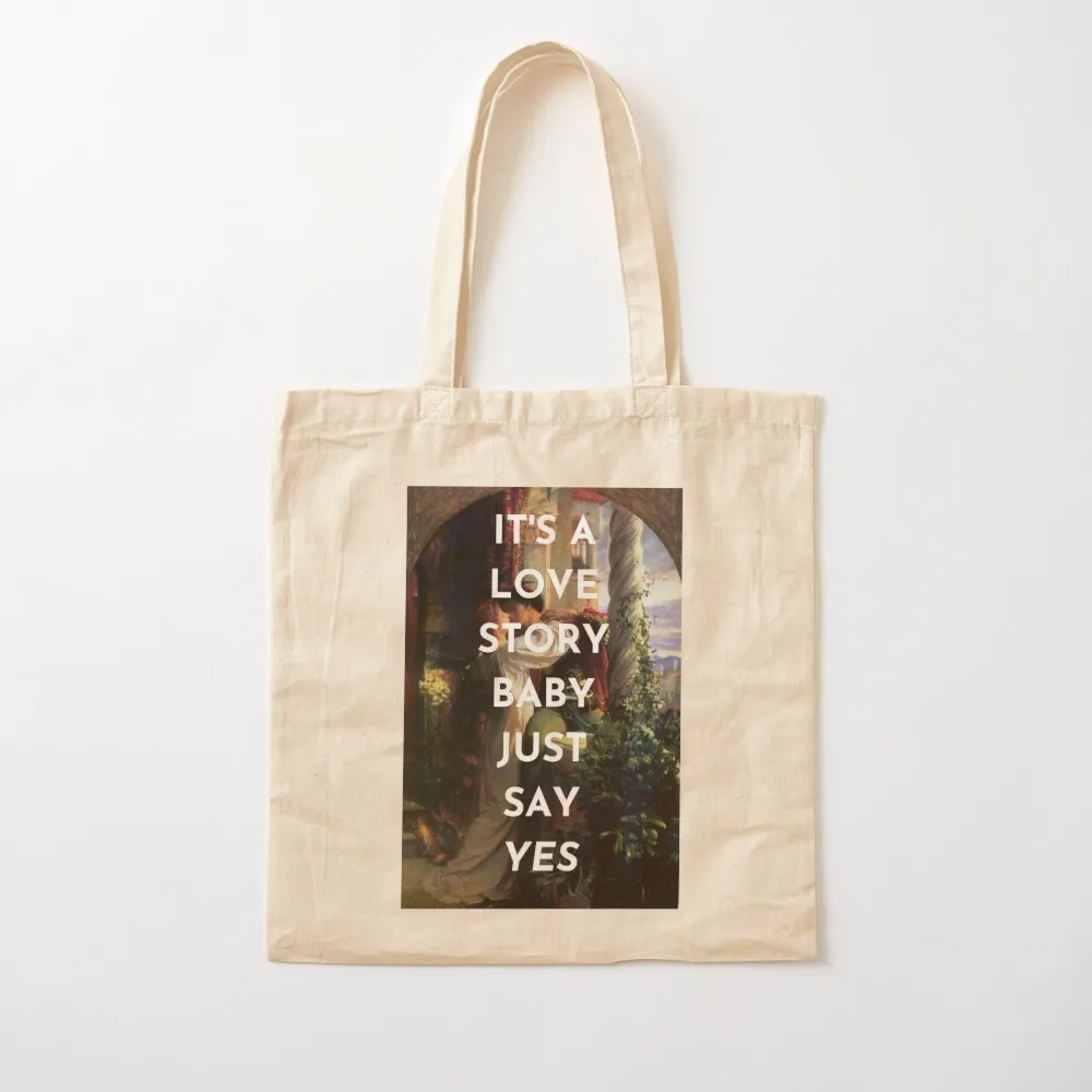 Romeo and Juliet Love Story Tote Bag university shopper bag Large bags for women supermarket folding bag
Romeo and Juliet Love Story Tote Bag university shopper bag Large bags for women supermarket folding bag