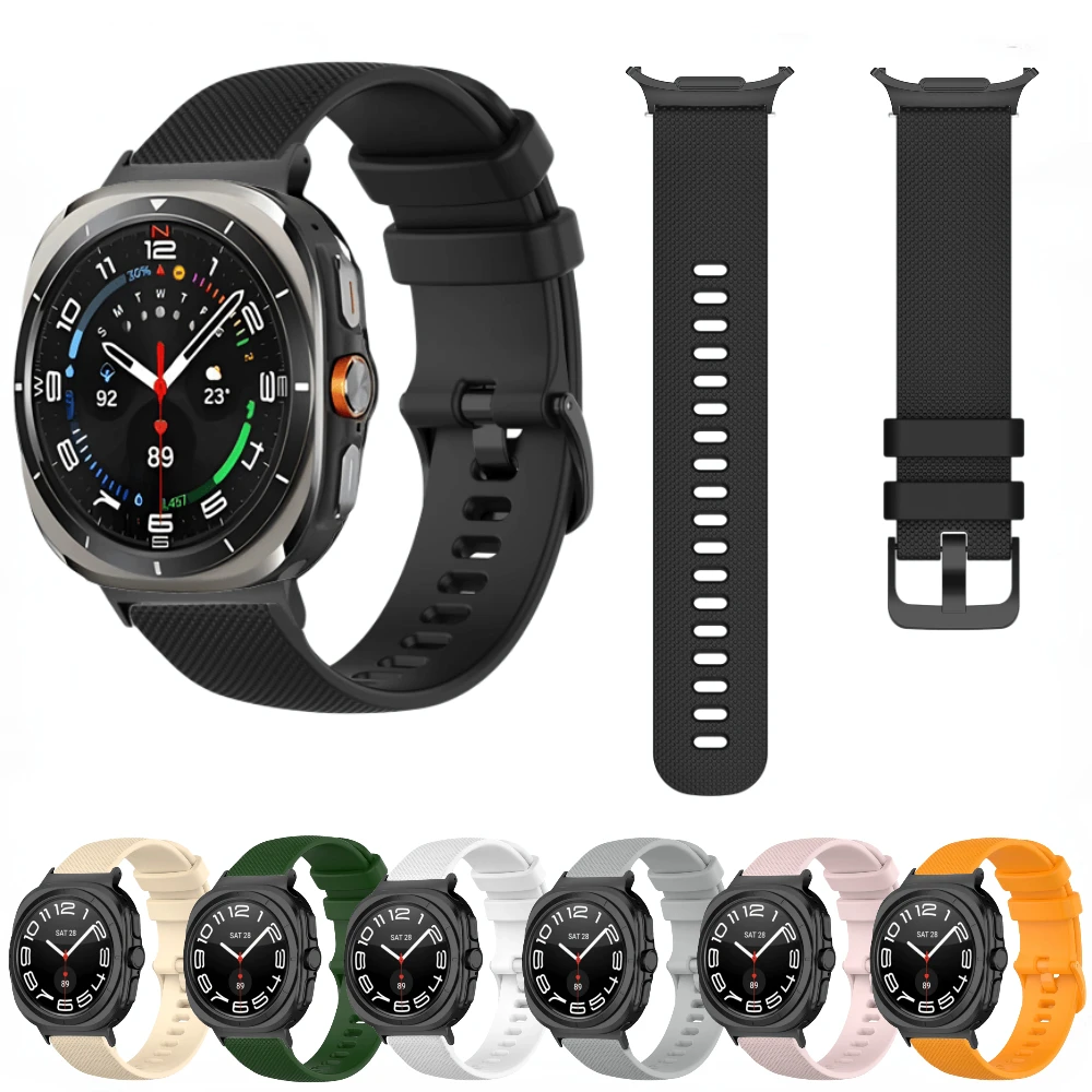 Silicone Strap for Samsung Galaxy Watch Ultra Accessories for Samsung Galaxy Watch Ultra 47mm Sport Replaceable Wristband Correa
Silicone Strap for Samsung Galaxy Watch Ultra Accessories for Samsung Galaxy Watch Ultra 47mm Sport Replaceable Wristband Correa