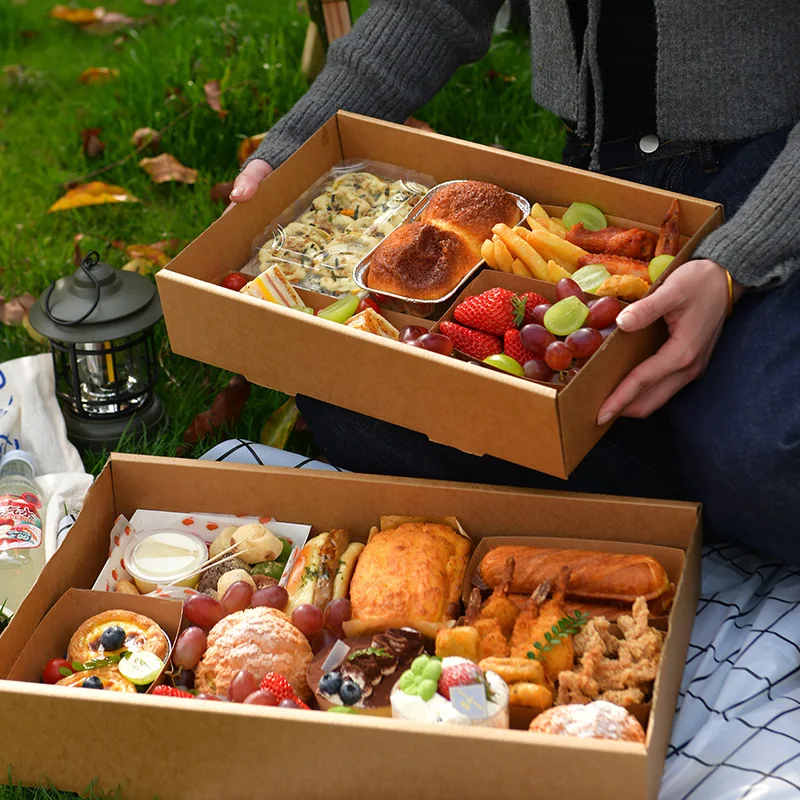 Customized. Picnic Box Disposable Packing Lunch Box Spring Outing Camping Internet Celebrity Kraft Paper Barbecue Snack Birthday
Customized. Picnic Box Disposable Packing Lunch Box Spring Outing Camping Internet Celebrity Kraft Paper Barbecue Snack Birthday