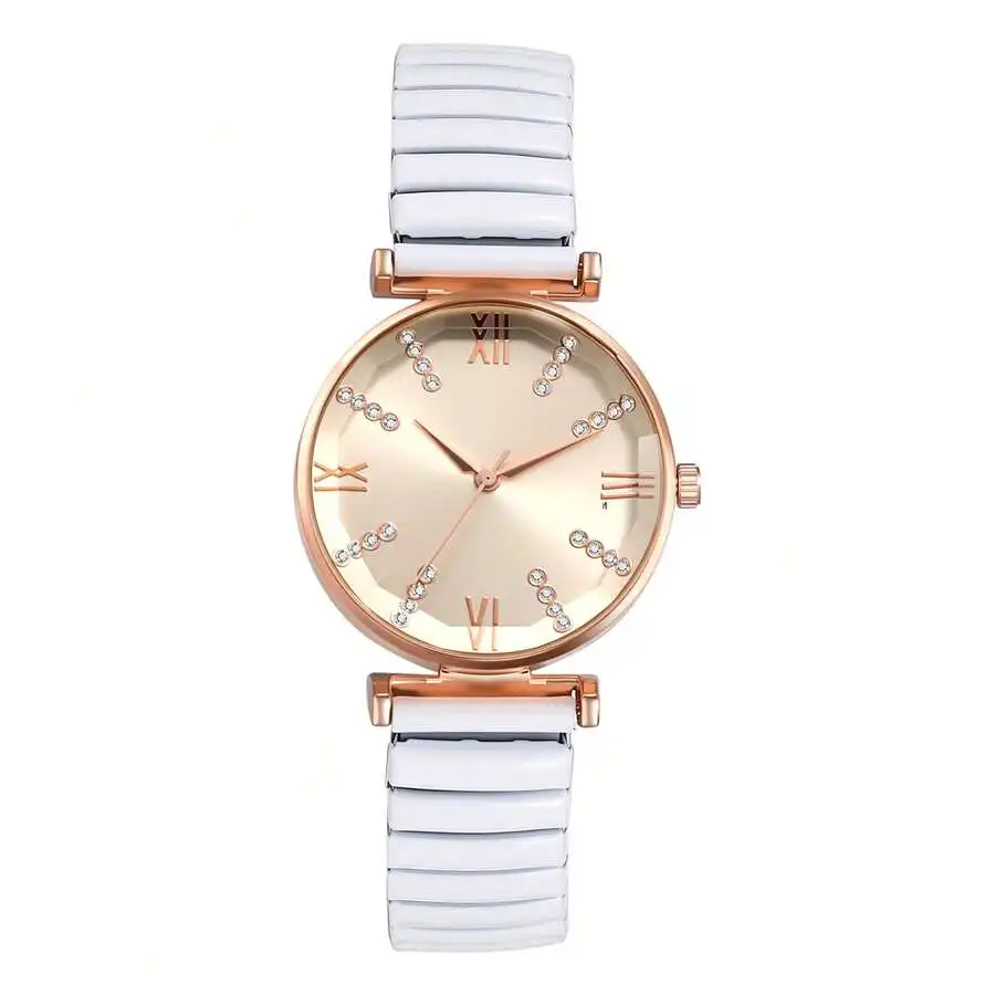 Rofusn Women's Elastic Strap Watch: Clear And Legible Imitation Diamond Roman Numeral Markers Stainless Steel Strap Analog
Rofusn Women's Elastic Strap Watch: Clear And Legible Imitation Diamond Roman Numeral Markers Stainless Steel Strap Analog