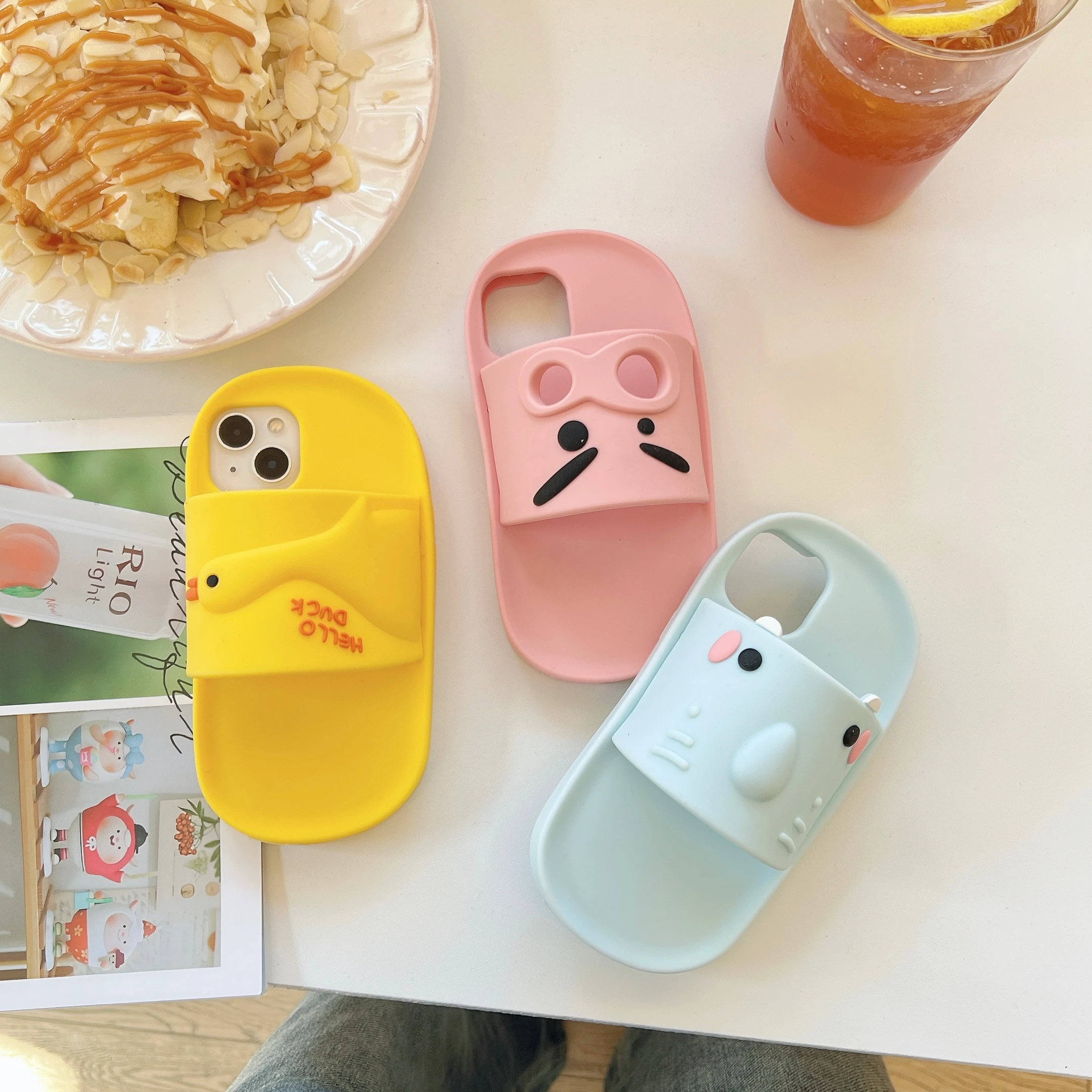 3D Slipper Cartoon Phone Case for iPhone 17 16 15 14 13 12 17 Pro Max, Cute Duck Pig Silicone Soft Cover, Shockproof Funny Skin
3D Slipper Cartoon Phone Case for iPhone 17 16 15 14 13 12 17 Pro Max, Cute Duck Pig Silicone Soft Cover, Shockproof Funny Skin