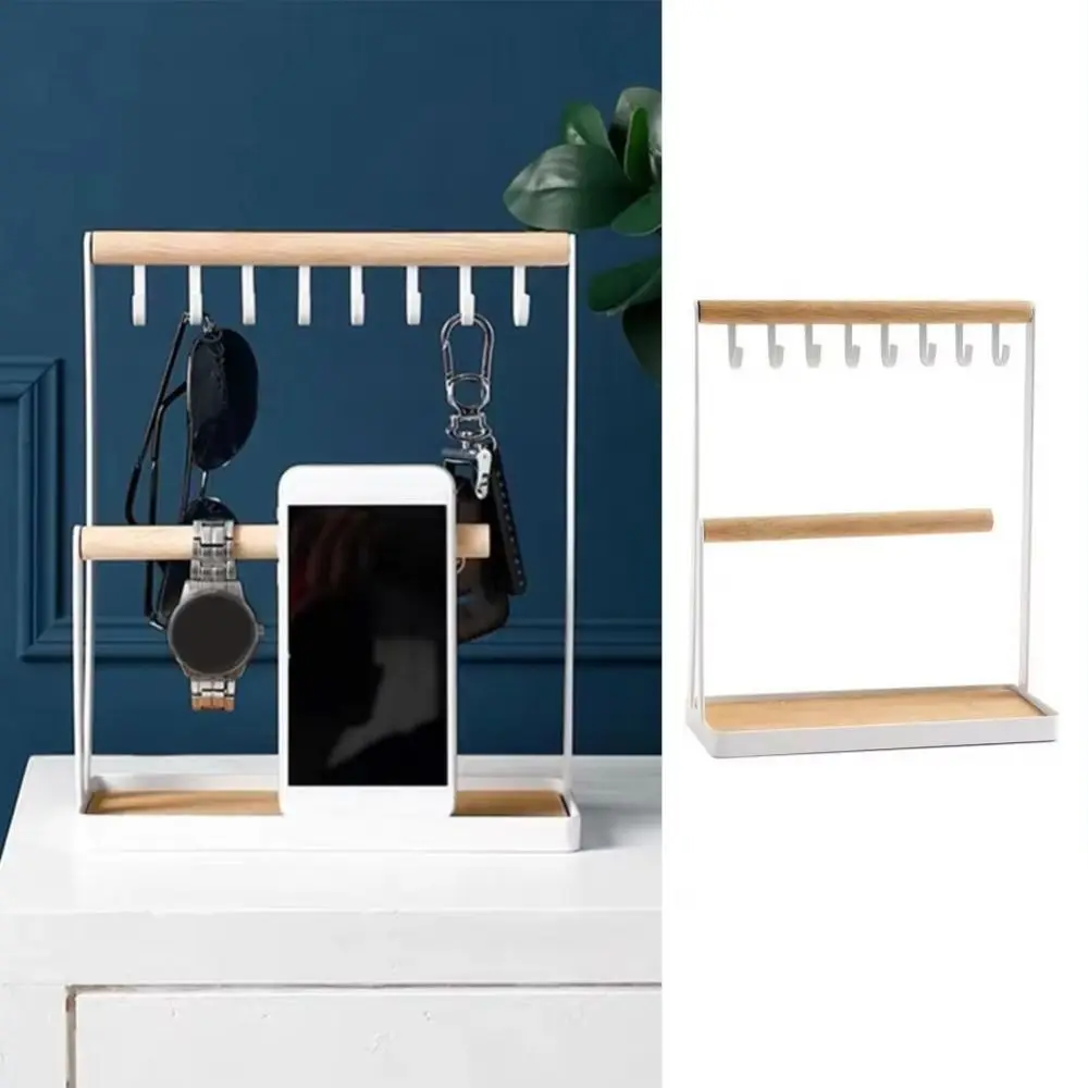 Stable Structure Jewelry Storage Rack Stylish Large Capacity Jewelry Display Stand Iron and Wood Easy Organization
Stable Structure Jewelry Storage Rack Stylish Large Capacity Jewelry Display Stand Iron and Wood Easy Organization