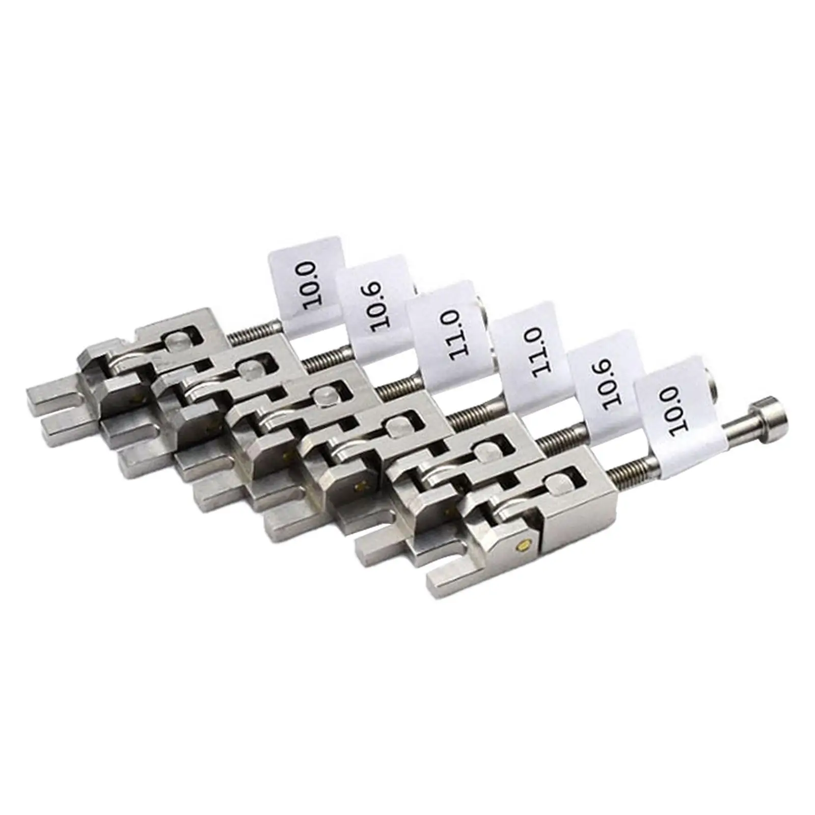 6x Guitar Bridge Saddle Set Professional for Tremolo Repair Parts Replacement Bridge Part Bridges Hardware 10.0mm 10.6mm 11.0mm
6x Guitar Bridge Saddle Set Professional for Tremolo Repair Parts Replacement Bridge Part Bridges Hardware 10.0mm 10.6mm 11.0mm