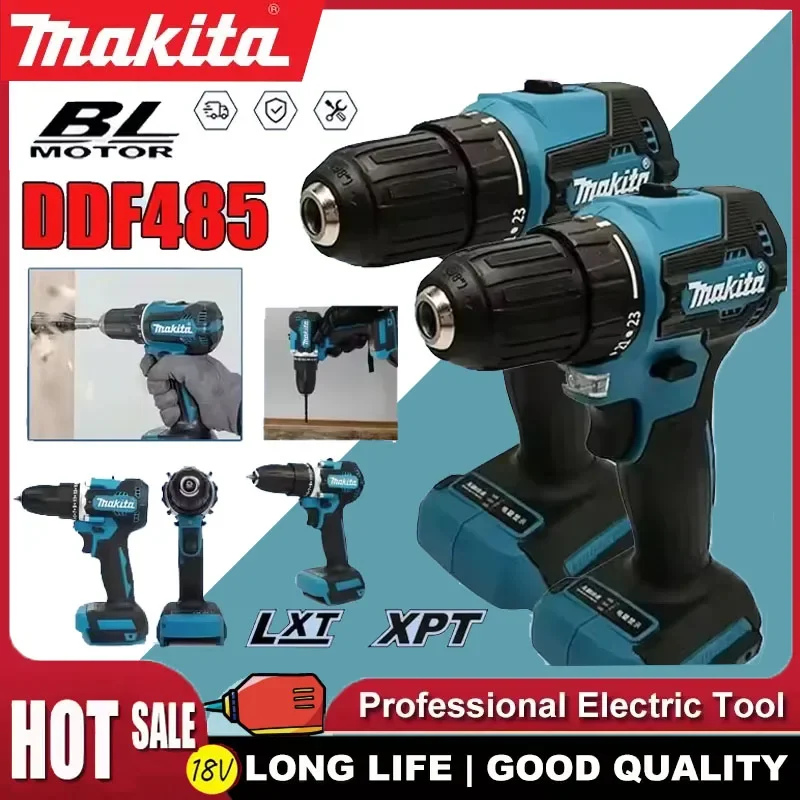 Аккумуляторная ударная дрель Makita DDF485 18В, бесщеточная, с регулировкой скорости, для сверления и ударных работ
Аккумуляторная ударная дрель Makita DDF485 18В, бесщеточная, с регулировкой скорости, для сверления и ударных работ