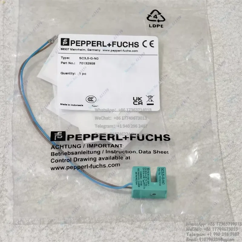 SC3.5-G-NO P+F Load Cell Inductive Slot Type Sensor New
SC3.5-G-NO P+F Load Cell Inductive Slot Type Sensor New