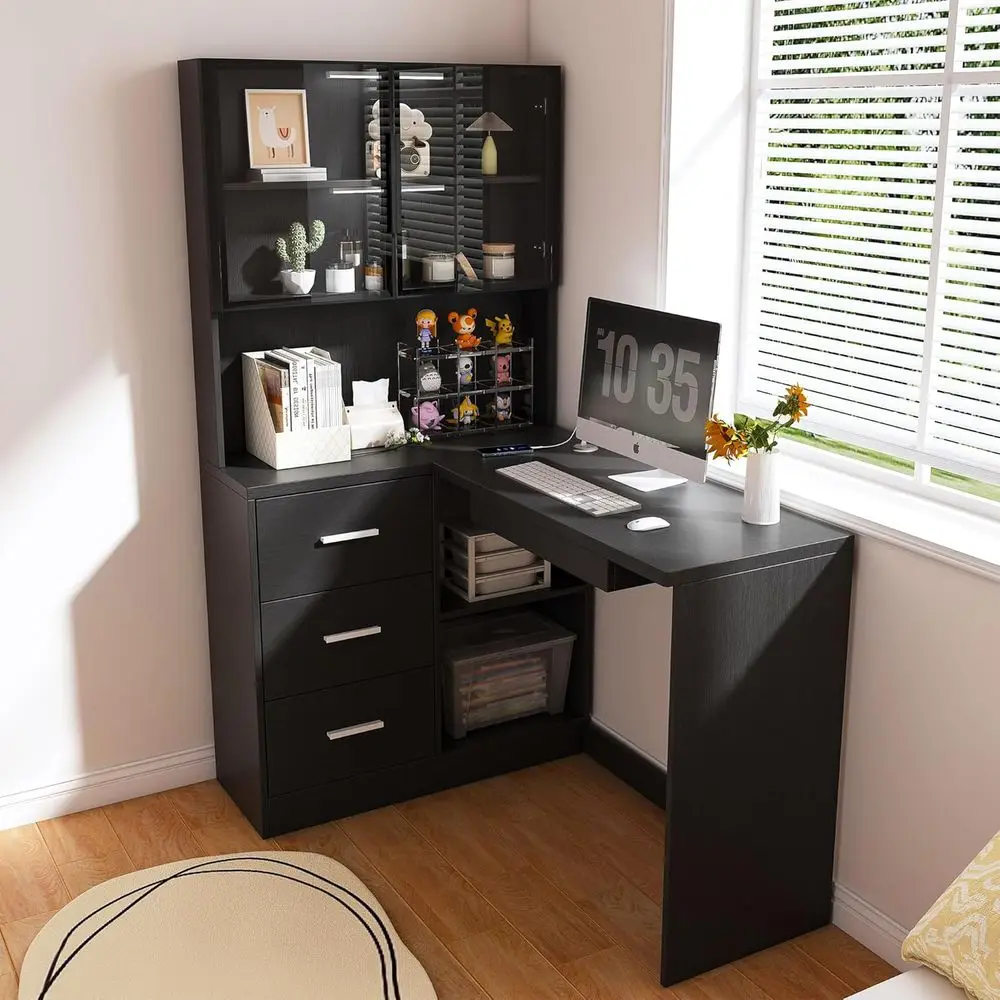 Г-образный стол для руководителя с ящиком, USB-портами, домашний офисный стол из черного дерева для работы и учебы
Г-образный стол для руководителя с ящиком, USB-портами, домашний офисный стол из черного дерева для работы и учебы