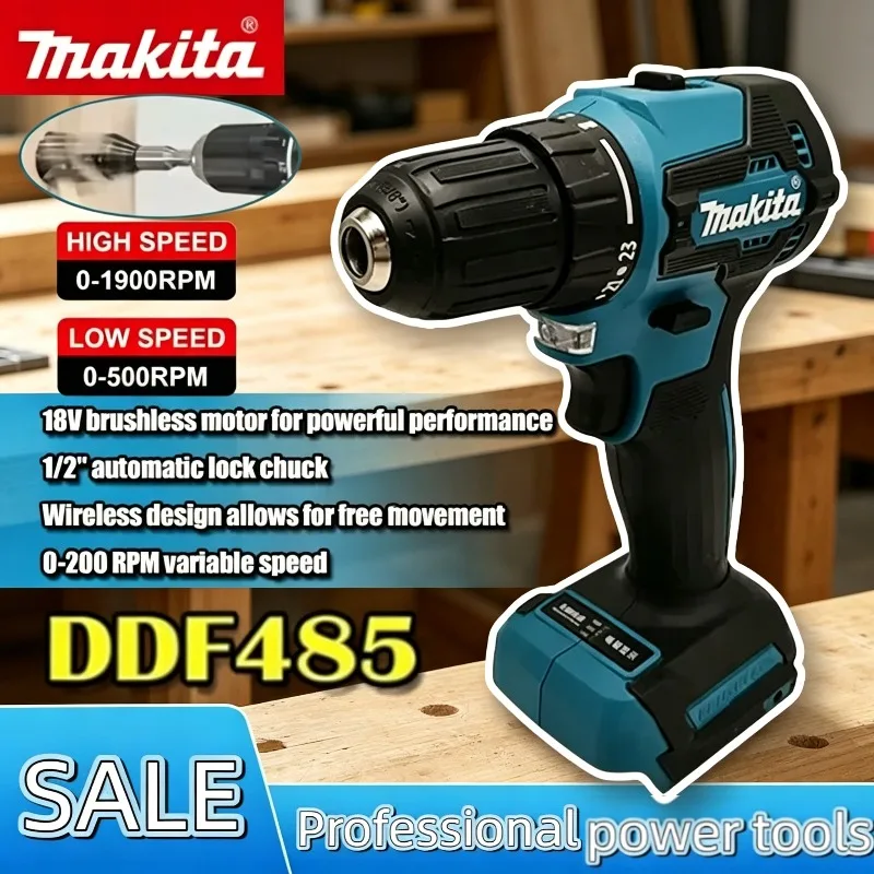 Makita DDF485 10MM LXT Brushless Rechargeable Drill – Compact Cordless Power Tool, Multi-function Impact Screwdriver
Makita DDF485 10MM LXT Brushless Rechargeable Drill – Compact Cordless Power Tool, Multi-function Impact Screwdriver