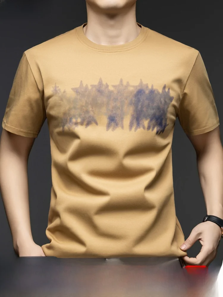 New 2025 Men's ort Sve T-irt Summer round Ne Silk Cotton Printed Loose Anti-Wrinkle Trendy Korean Sle Youth Faion
New 2025 Men's ort Sve T-irt Summer round Ne Silk Cotton Printed Loose Anti-Wrinkle Trendy Korean Sle Youth Faion