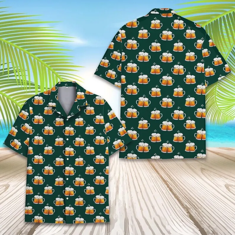 26 Summer Men's Fun Beer Cup Printed Beach Vacation Parent Child Button Shirt Large Outdoor Sports Leisure Short Sleeve T-shirt
26 Summer Men's Fun Beer Cup Printed Beach Vacation Parent Child Button Shirt Large Outdoor Sports Leisure Short Sleeve T-shirt