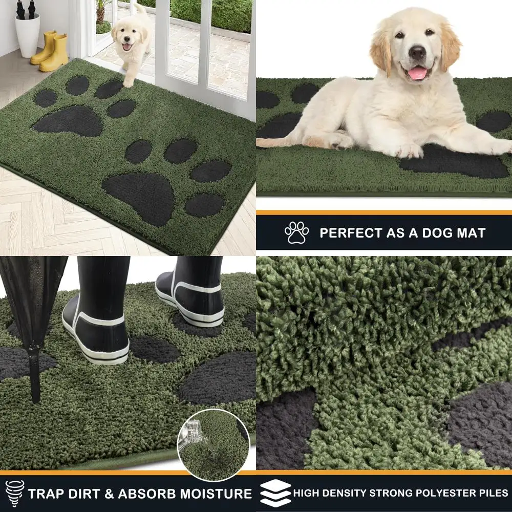 Absorbent Microfiber Door Mat, 33.5 x 59 Inches, Non-Slip and Machine Washable, Ideal for Entryways and Pet Areas
Absorbent Microfiber Door Mat, 33.5 x 59 Inches, Non-Slip and Machine Washable, Ideal for Entryways and Pet Areas