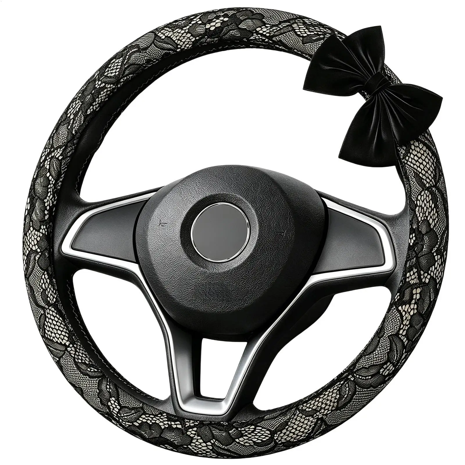 Car Wheel Cover For Women 15 Inches Lace Pattern Protective Decor Steering Cover With Bow For SUV Truck Road Trip Daily Commute
Car Wheel Cover For Women 15 Inches Lace Pattern Protective Decor Steering Cover With Bow For SUV Truck Road Trip Daily Commute
