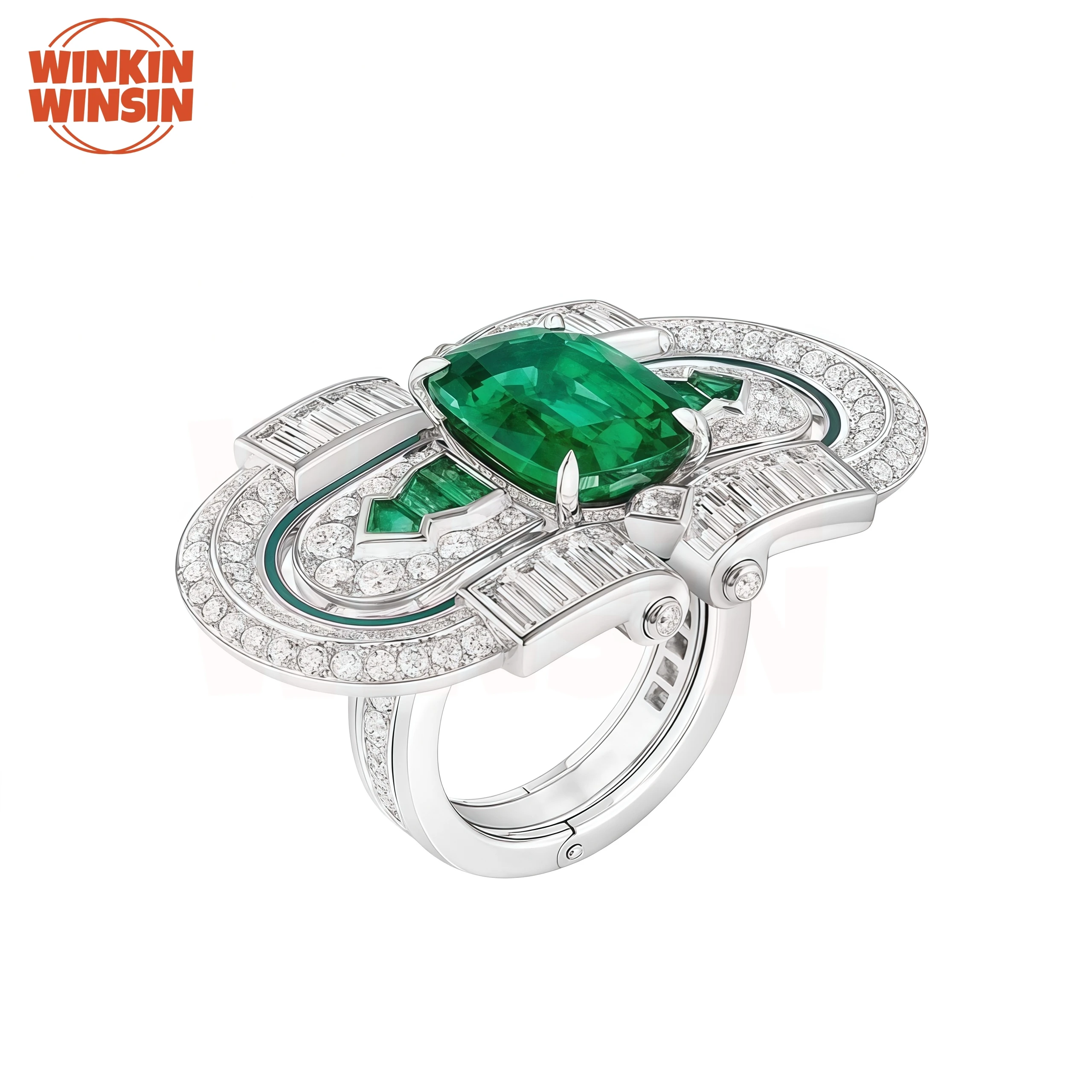 Winkin Winsin Jewelry GRS GRC Certification Emerald 925 Sterling Silver Woman Rings High-Carbon Diamond Gemstone Finger Rings
Winkin Winsin Jewelry GRS GRC Certification Emerald 925 Sterling Silver Woman Rings High-Carbon Diamond Gemstone Finger Rings