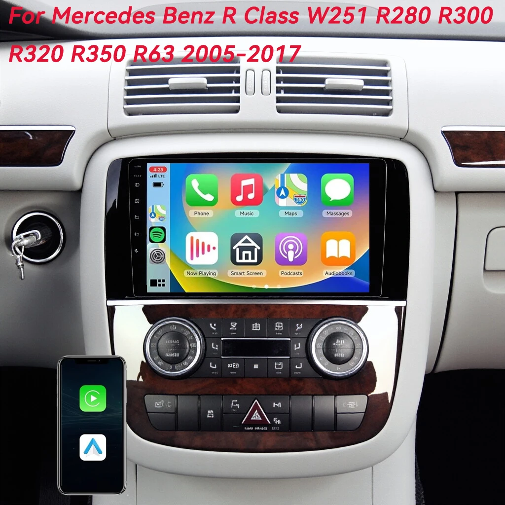 Автомагнитола Android 16 Carplay для Mercedes Benz R-класса W251 R280 R300 R320 R350 R63 2005-2017, мультимедийный плеер с DSP и Wi-Fi
Автомагнитола Android 16 Carplay для Mercedes Benz R-класса W251 R280 R300 R320 R350 R63 2005-2017, мультимедийный плеер с DSP и Wi-Fi