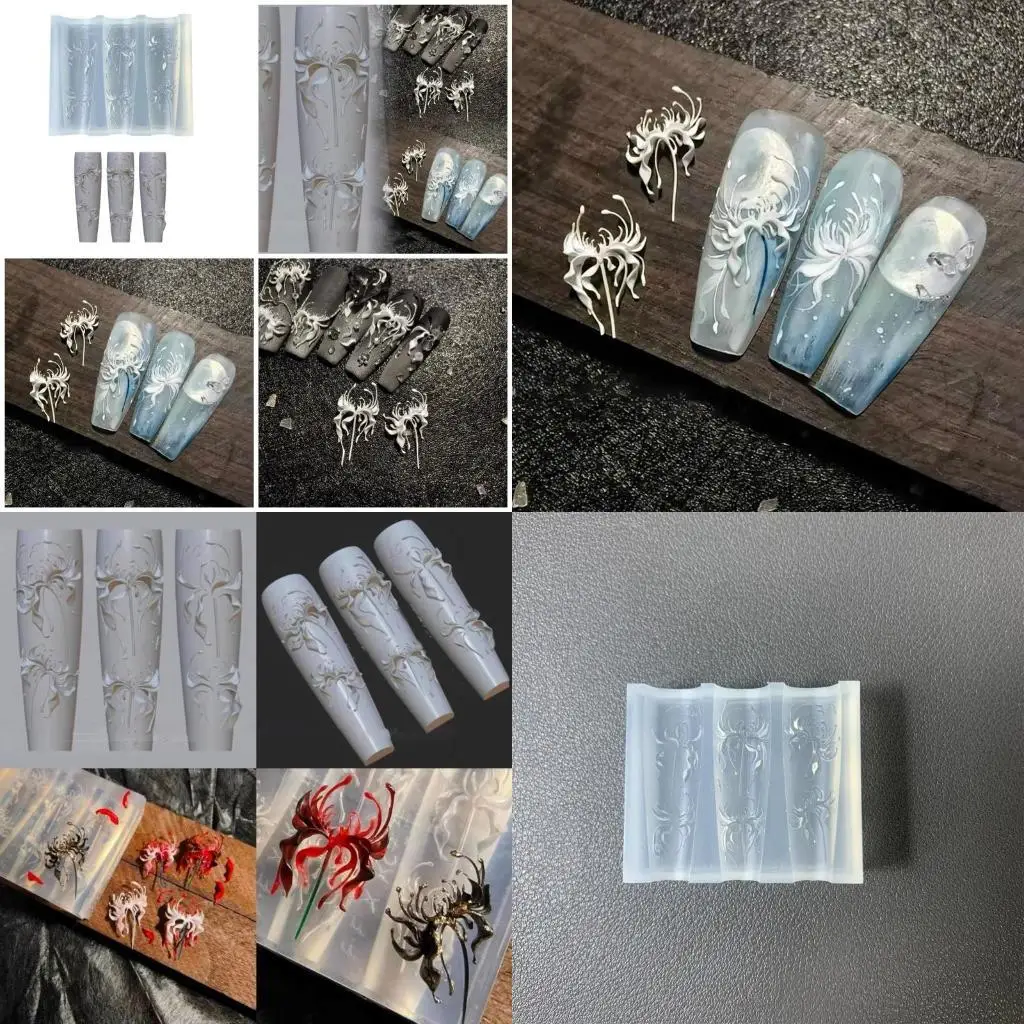 A52E Carving Silicone Mold Stamping Pattern Nails Stencils DIY Manicure Tool
A52E Carving Silicone Mold Stamping Pattern Nails Stencils DIY Manicure Tool