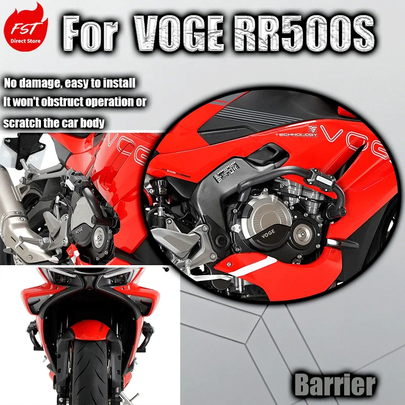 For Voge RR500S Crash Bar, Anti-fall Sliders, Bumper, Motorcycle Racing Protective Sliders Modification Accessories
For Voge RR500S Crash Bar, Anti-fall Sliders, Bumper, Motorcycle Racing Protective Sliders Modification Accessories
