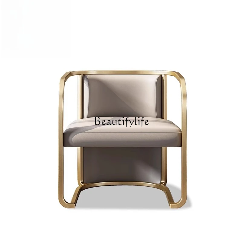 Modern Light Luxury Lounge Chair Metal Stainless Steel Brushed Casual Sofa Chair
Modern Light Luxury Lounge Chair Metal Stainless Steel Brushed Casual Sofa Chair