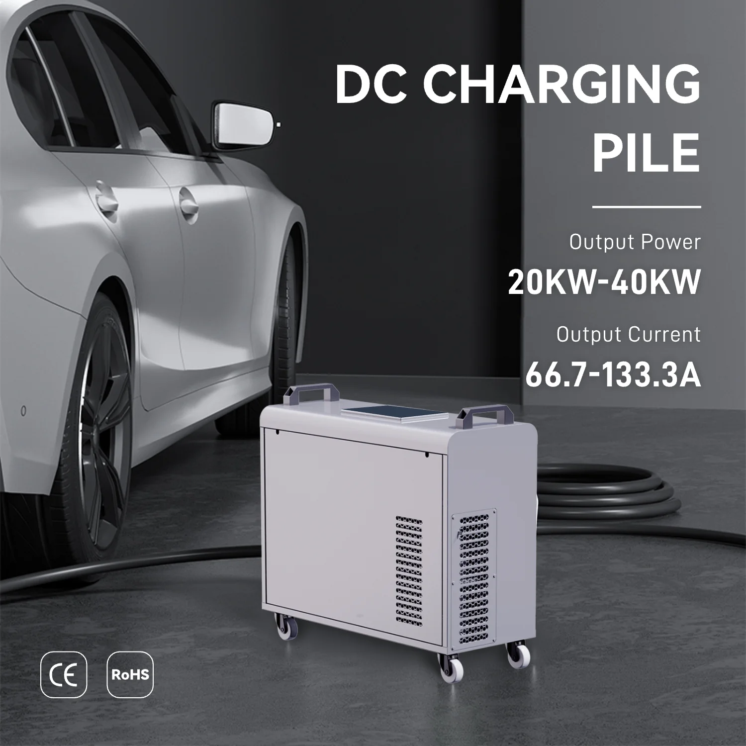 Tpson New Electric Car Mobile CCS2 20/30/40kW Single Gun DC Fast Charger With 50-1000V Input Portable Charging Station
Tpson New Electric Car Mobile CCS2 20/30/40kW Single Gun DC Fast Charger With 50-1000V Input Portable Charging Station