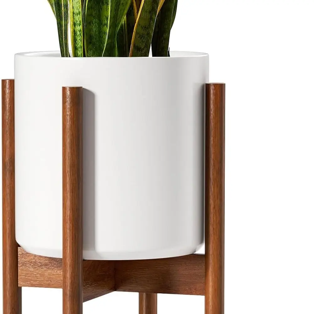 LE TAUCI 10-дюймовый кашпо с подставкой из дерева акации, керамический кашпо для комнатных растений с держателем для растений, современный дом середины века
LE TAUCI 10-дюймовый кашпо с подставкой из дерева акации, керамический кашпо для комнатных растений с держателем для растений, современный дом середины века