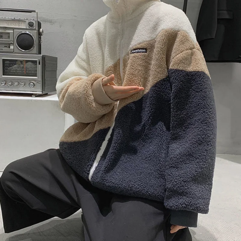 TPJB Winter New Lamb Velvet Cotton Jacket Male Korean Student Version Loose All Match Casual Jacket Autumn Men Tide Ins Clothes
TPJB Winter New Lamb Velvet Cotton Jacket Male Korean Student Version Loose All Match Casual Jacket Autumn Men Tide Ins Clothes