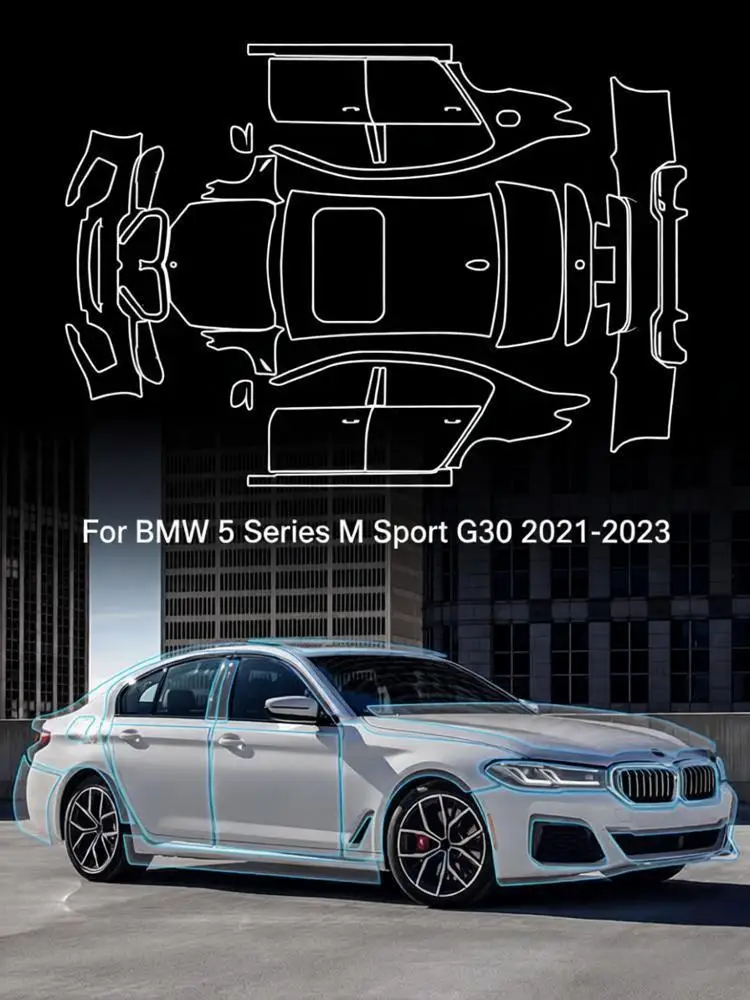 For BMW 5 Series G30 M Sport 2021-2023 TPU Paint Protection Film Self-Healing Matte Clear Bra Pre-cut PPF Anti-Scratch Resistant
For BMW 5 Series G30 M Sport 2021-2023 TPU Paint Protection Film Self-Healing Matte Clear Bra Pre-cut PPF Anti-Scratch Resistant