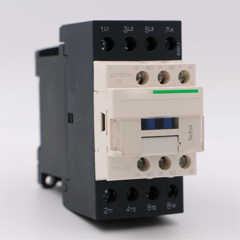LC1DT40GL Электрический магнитный контактор постоянного тока 4P 4NO LC1-DT40GL 40A 125V катушка постоянного тока
LC1DT40GL Электрический магнитный контактор постоянного тока 4P 4NO LC1-DT40GL 40A 125V катушка постоянного тока
