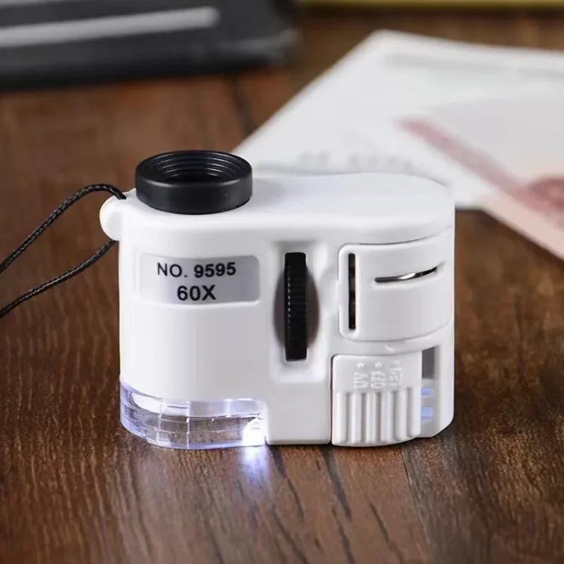 60x Mini Microscope Magnifier with LED Light, Portable Handheld 100x High Definition Magnifying Glass for Phone
60x Mini Microscope Magnifier with LED Light, Portable Handheld 100x High Definition Magnifying Glass for Phone