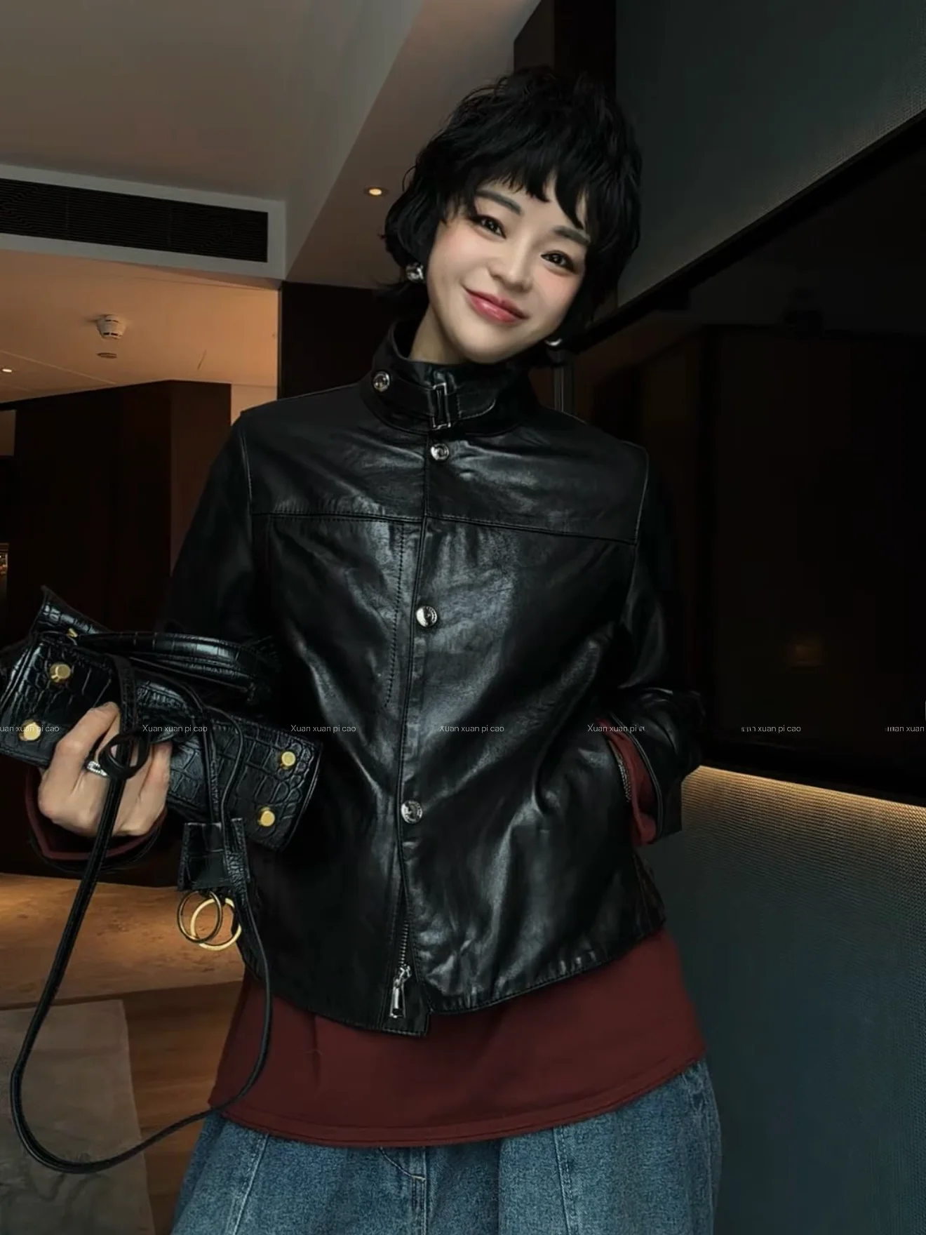 Ning 2025 Autumn Winter New Style Short Genuine Leather Jacket Women's High-End Feeling Small Size Sheepskin Coat
Ning 2025 Autumn Winter New Style Short Genuine Leather Jacket Women's High-End Feeling Small Size Sheepskin Coat