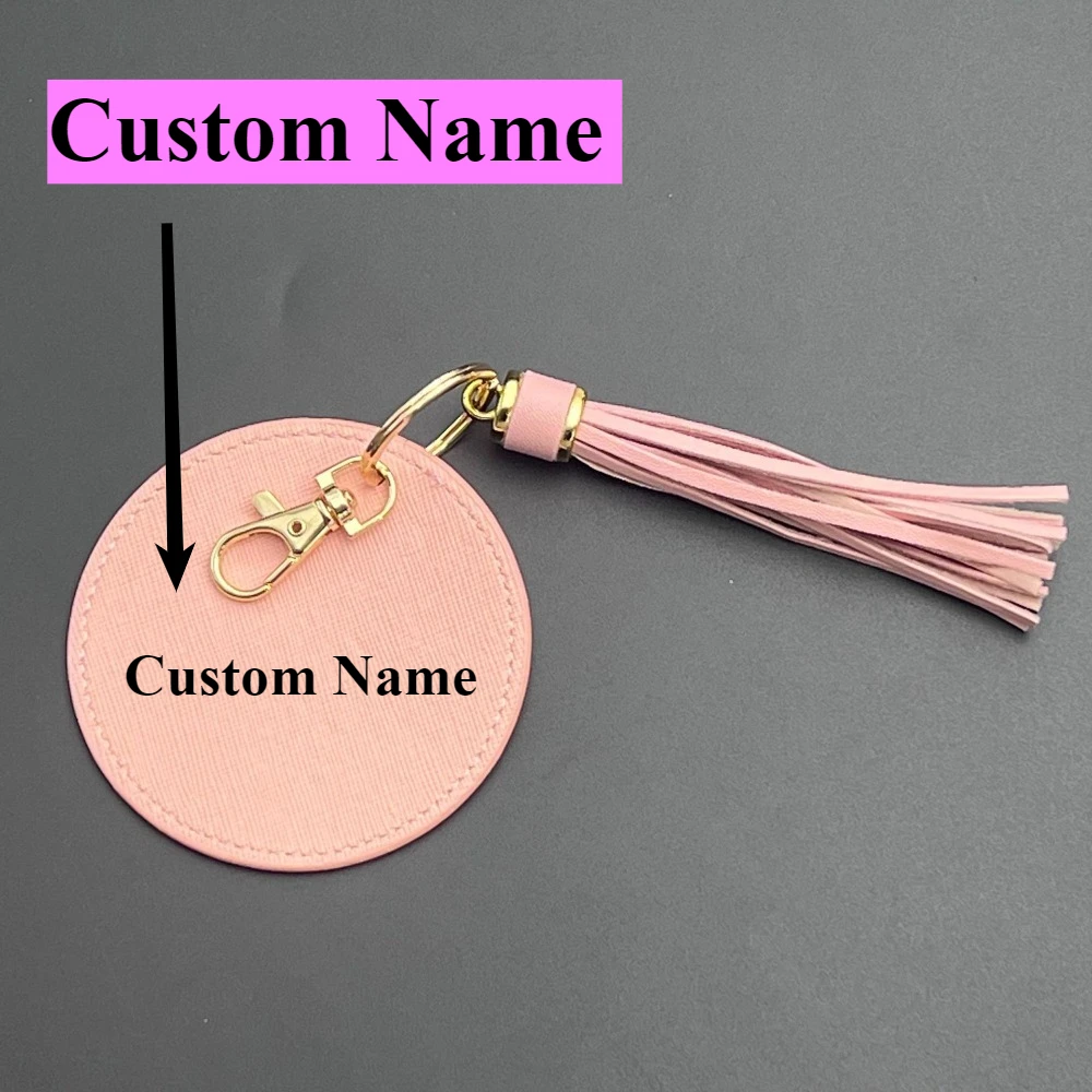 Tassel Personalized Round Leather Keychain Women Custom Pendant Trendy Hanging Decoration Bag Key Accessories Friend Gifts
Tassel Personalized Round Leather Keychain Women Custom Pendant Trendy Hanging Decoration Bag Key Accessories Friend Gifts
