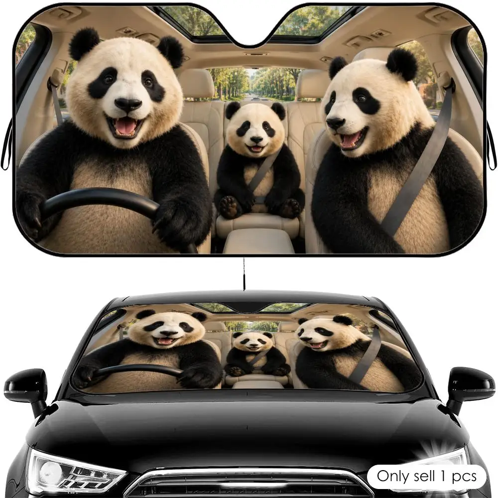 Cute Panda Road Trip Sun Visor Car Front Windshield Shade UV Block Heat Shield Foldable Universal Fit Cover
Cute Panda Road Trip Sun Visor Car Front Windshield Shade UV Block Heat Shield Foldable Universal Fit Cover
