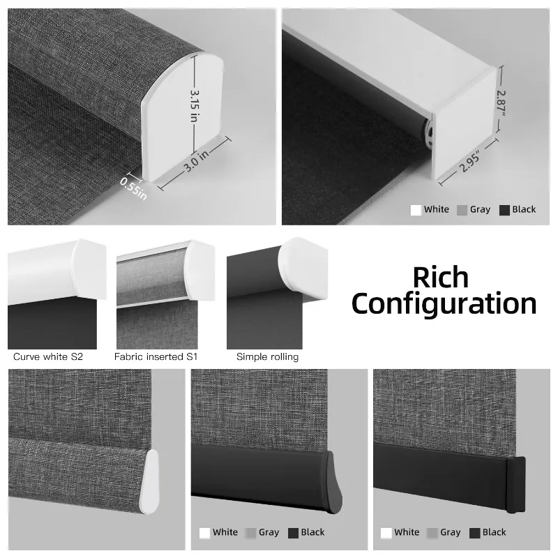 Cordless Blackout Roller Blinds 100% Privacy UV Protection Motorized WiFi Control for Bedroom Office - UV Protection - Cordless
Cordless Blackout Roller Blinds 100% Privacy UV Protection Motorized WiFi Control for Bedroom Office - UV Protection - Cordless