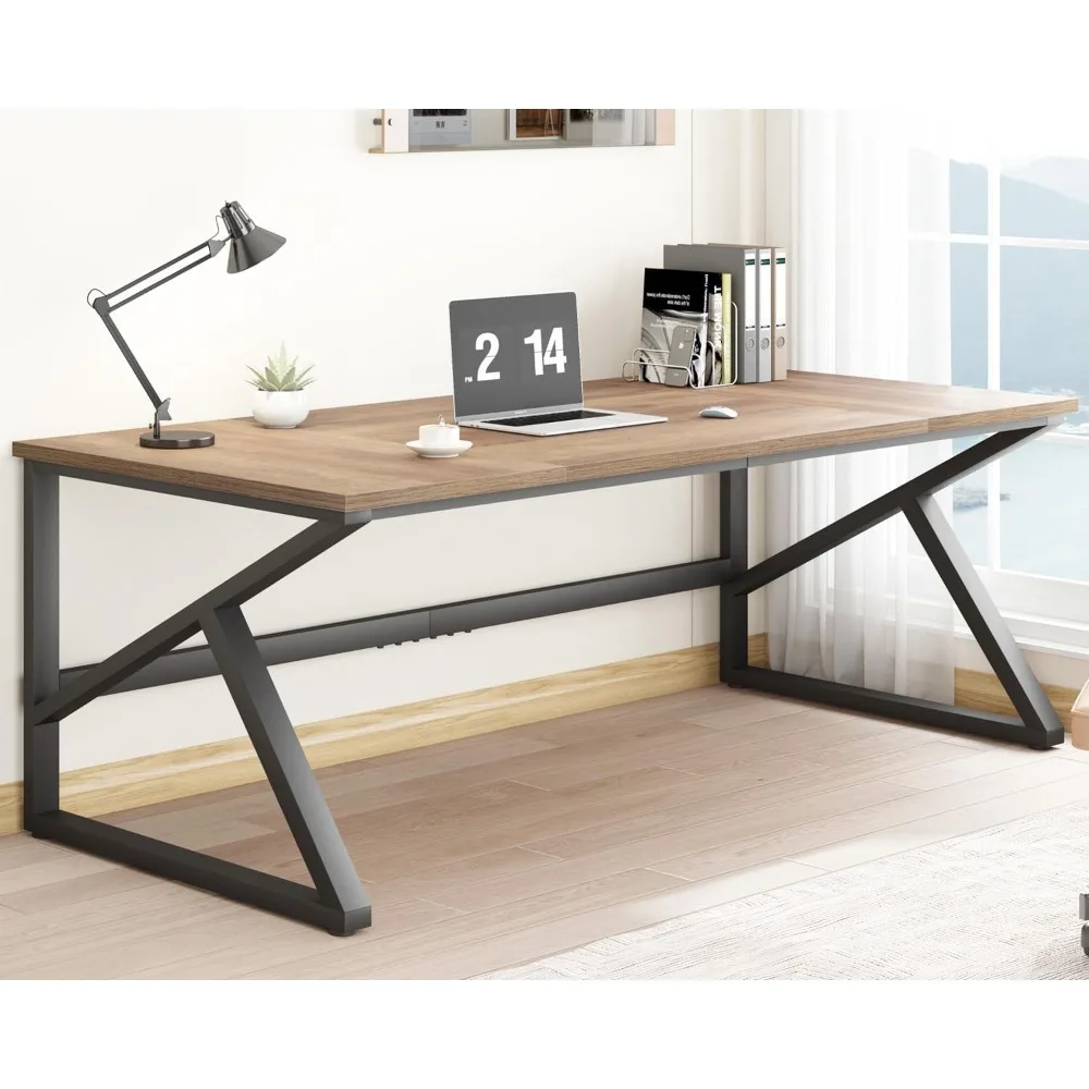 Large Computer Desk, Rustic 70 Inch Long Home Office Metal Wood Desk, Industrial Big 2 Person Desk Table for Executive
Large Computer Desk, Rustic 70 Inch Long Home Office Metal Wood Desk, Industrial Big 2 Person Desk Table for Executive