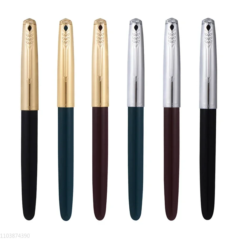 New Duke D51 14K Golden Fountain Pen Metal EF/Bent Curved 0.38/0.8mm Nib Art Ink Pen Students Draw Practice Office Writing Gift
New Duke D51 14K Golden Fountain Pen Metal EF/Bent Curved 0.38/0.8mm Nib Art Ink Pen Students Draw Practice Office Writing Gift