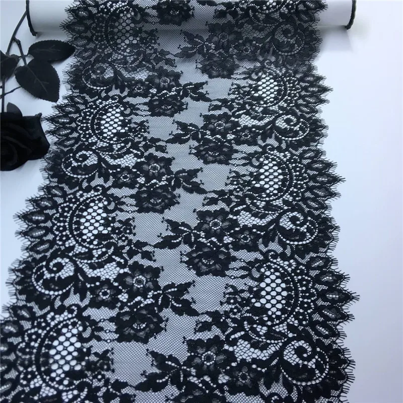 Black French Lace Fabrics DIY Lingerie Sewing Crafts Hot Sale Quality Eyelash Chantilly Lace for Underwear Accessories
Black French Lace Fabrics DIY Lingerie Sewing Crafts Hot Sale Quality Eyelash Chantilly Lace for Underwear Accessories