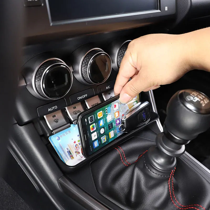 For Subaru BRZ For Toyota 86 2022 ABS Black Car Gear Shift Front Storage Box Phone Holder Tray Coin Organizer Car Accessories
For Subaru BRZ For Toyota 86 2022 ABS Black Car Gear Shift Front Storage Box Phone Holder Tray Coin Organizer Car Accessories