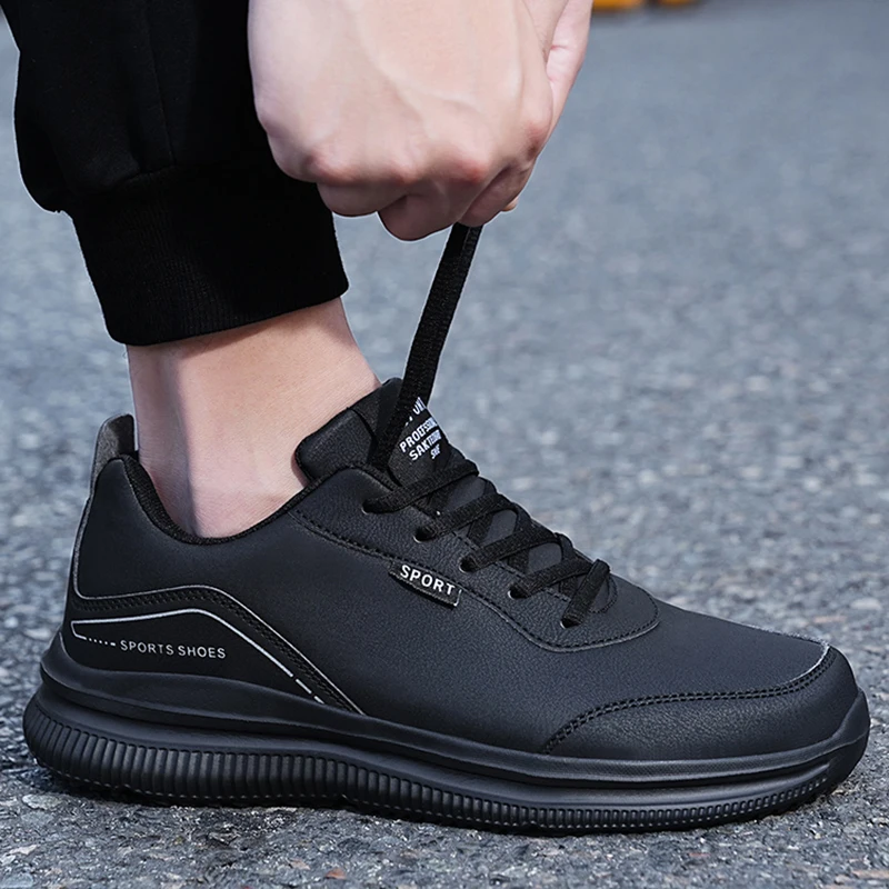 Men Running Shoes Leather Waterproof Anti Slip Sneakers Men Wear-resistant Men Walking Sport Shoes Comfortable Men's Shoes
Men Running Shoes Leather Waterproof Anti Slip Sneakers Men Wear-resistant Men Walking Sport Shoes Comfortable Men's Shoes
