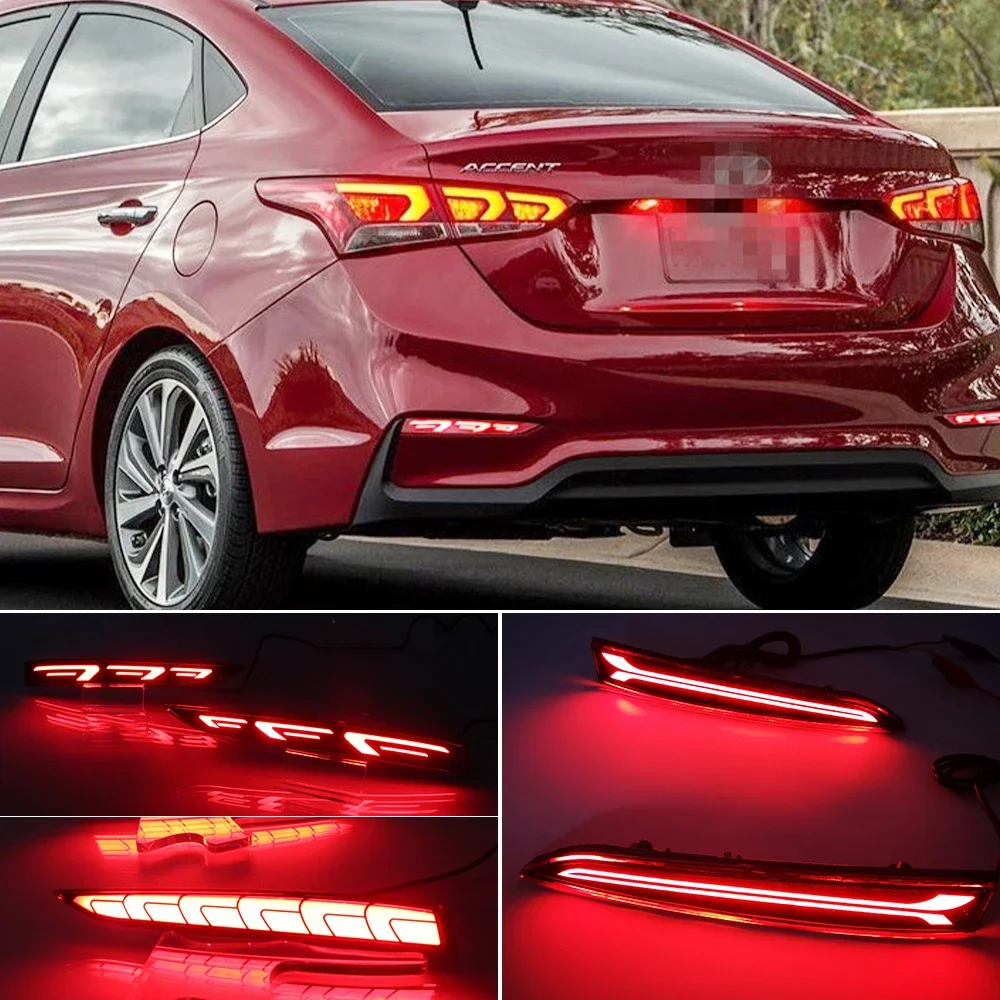 Car Flashing 2PCS LED Rear Bumper Reflector Light For Hyundai Solaris Accent 2017 2018 2019 Tail Brake Lamp Auto Fog Light
Car Flashing 2PCS LED Rear Bumper Reflector Light For Hyundai Solaris Accent 2017 2018 2019 Tail Brake Lamp Auto Fog Light