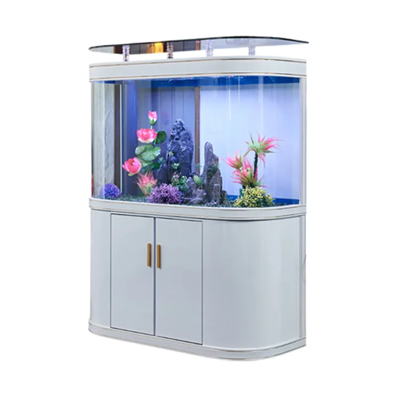 Fish tank living room household large bottom filter office against the wall ecological glass aquarium new
Fish tank living room household large bottom filter office against the wall ecological glass aquarium new