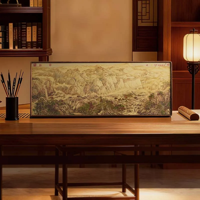 Sunlit Golden Mountain Brass Solid Wood Environment-Friendly Office Desktop Decorative Crafts New Chinese Style Living Room Tea
Sunlit Golden Mountain Brass Solid Wood Environment-Friendly Office Desktop Decorative Crafts New Chinese Style Living Room Tea