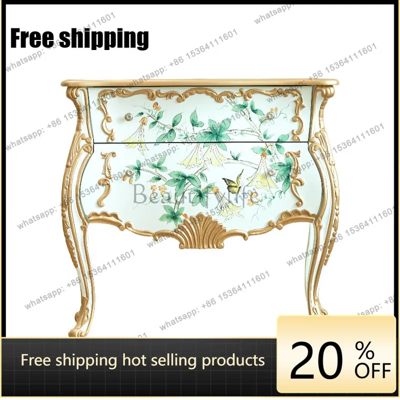 XX. American painted door-to-door entrance cabinet European living room decorative cabinet solid wood
XX. American painted door-to-door entrance cabinet European living room decorative cabinet solid wood
